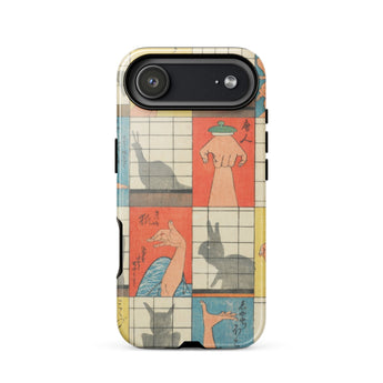 Shadow Figures - Utagawa Hiroshige Phone Case, Hiroshige’s Shadow Figures, Hiroshige Iphone Case, Traditional Shoji Screens