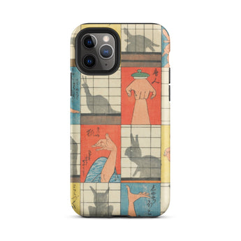 Shadow Figures - Utagawa Hiroshige Phone Case, Hiroshige’s Shadow Figures, Hiroshige Iphone Case, Traditional Shoji Screens