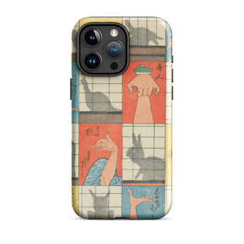 Shadow Figures - Utagawa Hiroshige Phone Case, Hiroshige’s Shadow Figures, Hiroshige Iphone Case, Traditional Shoji Screens