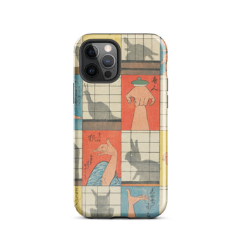 Shadow Figures - Utagawa Hiroshige Phone Case, Hiroshige’s Shadow Figures, Hiroshige Iphone Case, Traditional Shoji Screens