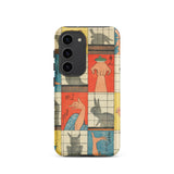 Schattenfiguren - Utagawa Hiroshige Samsung Hülle, Galaxy S23 / Matt, Handyhüllen, Toby Leon