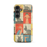 Schattenfiguren - Utagawa Hiroshige Samsung Hülle, Galaxy S24 Plus / Matt, Handyhüllen, Toby Leon