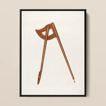 Shaker Compass - Richard Barnett Decorative Art Print / Canvas, 12x16’’ / 31x41cm / Black Frame, Posters Prints & Visual Artwork, Toby Leon