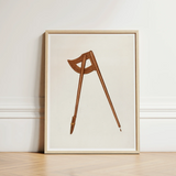 Shaker Compass - Richard Barnett Decorative Art Print / Canvas Minimalist Framed Vintage-style Wooden Warm Barnett’s Mesmerizing, Prints