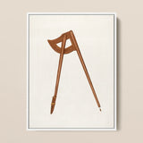 Shaker Compass - Richard Barnett Decorative Art Print / Canvas Vintage-style Wooden Warm Brown Finish Two Adjustable Barnett’s Mesmerizing,