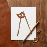 Shaker Compass - Richard Barnett Decorative Art Print / Canvas Wooden Polished Warm Brown Finish Slender Legs Barnett’s Mesmerizing, Prints