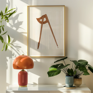 Shaker Compass - Richard Barnett Decorative Art Print, Framed Artwork Wooden Dividers Compass Tool