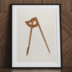 Shaker Compass - Richard Barnett Decorative Art Print, Wooden Chopsticks Decorative Holder Rest