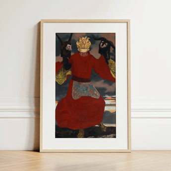 The Shaman - Sascha Schneider Art Print / Canvas, 12x18’’ / 31x46cm / Natural Frame / Matboard, Posters Prints & Visual Artwork, Toby Leon