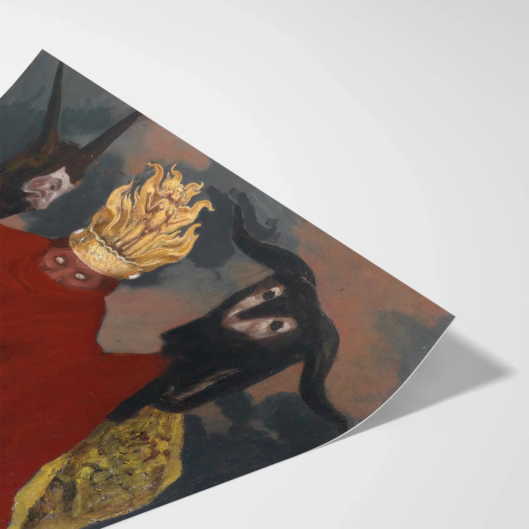 The Shaman - Sascha Schneider Art Print, Print Francisco Goya’s Painting Witches Sabbath Great He-goat