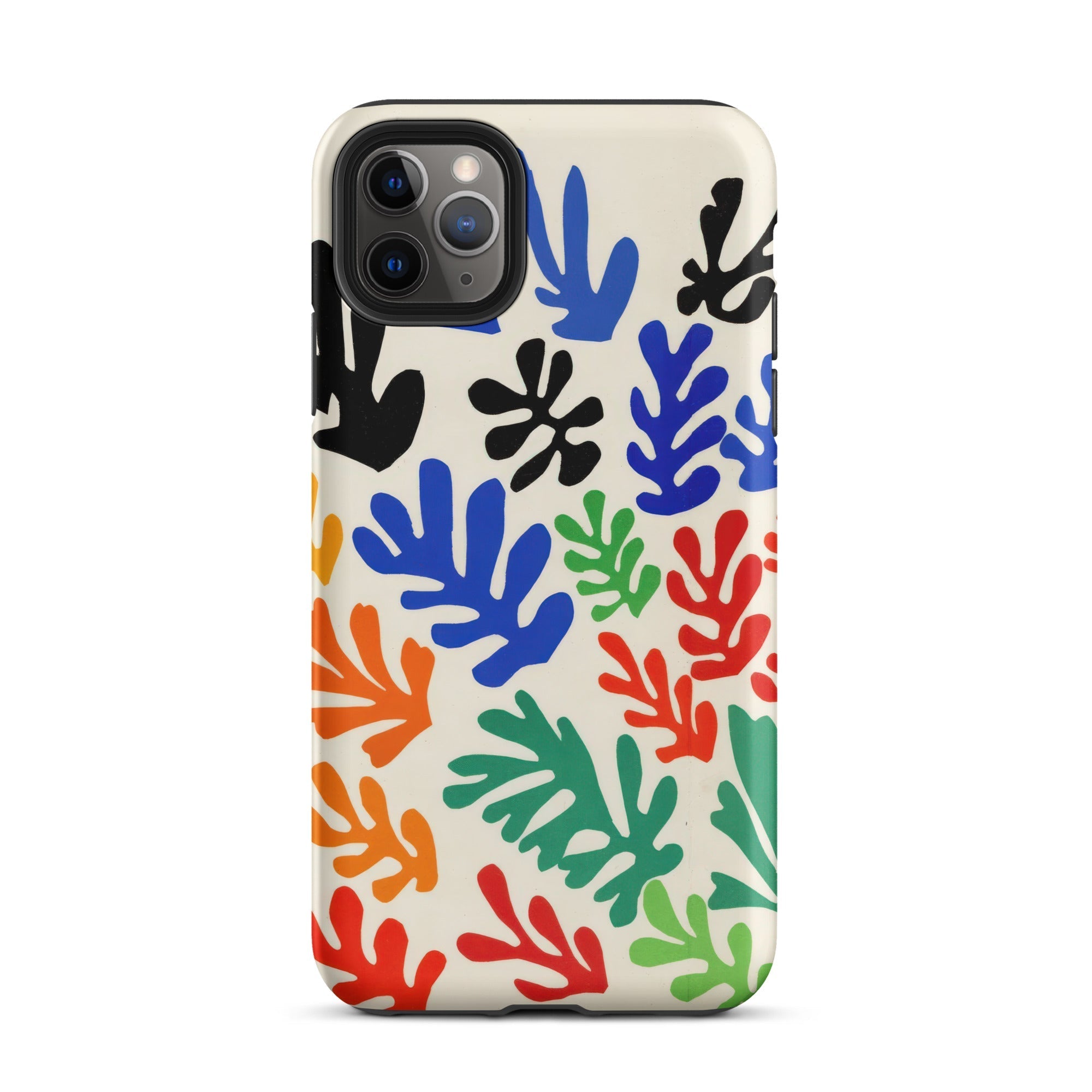 Sheaf – Henri Matisse Cutouts Iphone Case, 11 Pro Max / Matte, Colorful Leaf Patterned Phone Case