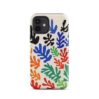 Sheaf – Henri Matisse Cutouts Iphone Case, 12 / Matte, Colorful Leaf-patterned Phone Case