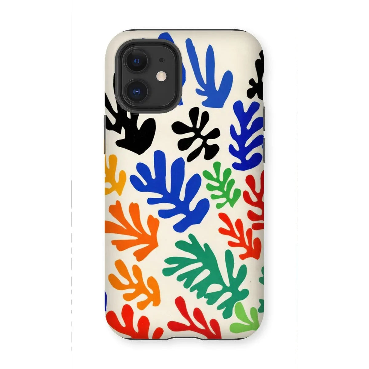 Sheaf – Henri Matisse Cutouts Iphone Case, 12 Mini / Matte, Colorful Leaf-patterned Phone Case