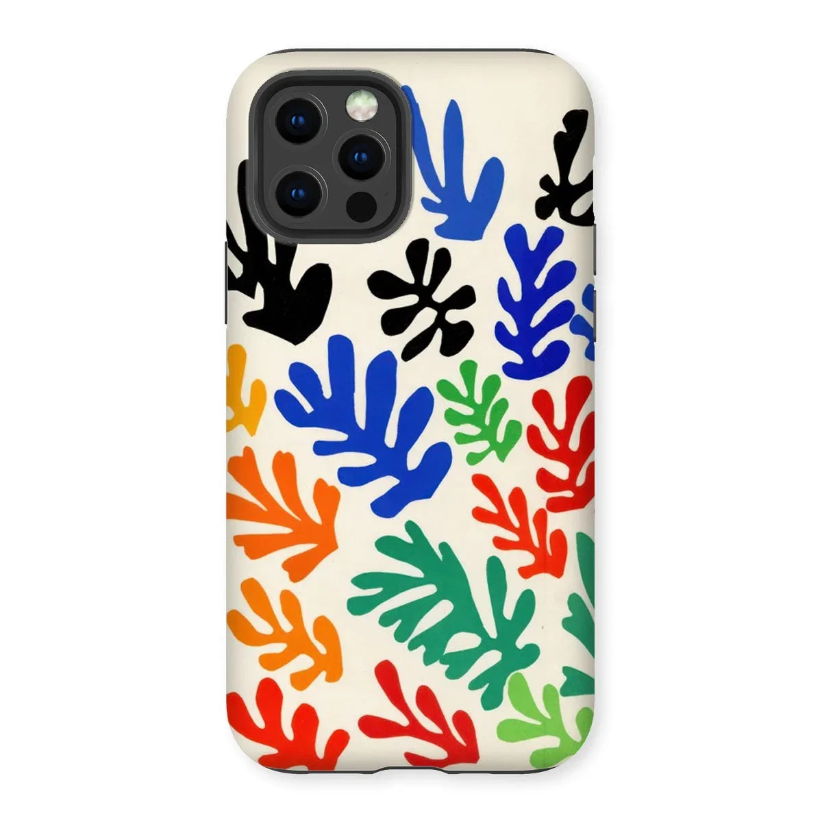 Sheaf – Henri Matisse Cutouts Iphone Case, 12 Pro / Matte, Colorful Leaf-patterned Phone Case