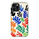 Sheaf – Henri Matisse Cutouts Iphone Case, 12 Pro Max / Matte, Colorful Leaf-patterned Phone Case