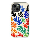 Sheaf – Henri Matisse Cutouts Iphone Case, 13 / Matte, Colorful Leaf-patterned Phone Case