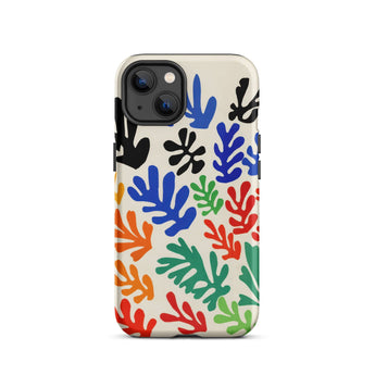 Sheaf – Henri Matisse Cutouts Iphone Case, 13 / Matte, Colorful Leaf-patterned Phone Case