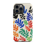 Sheaf – Henri Matisse Cutouts Iphone Case, 13 Pro Max / Matte, Colorful Leaf-patterned Phone Case