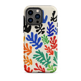 Sheaf – Henri Matisse Cutouts Iphone Case, 14 Pro Max / Matte, Colorful Leaf-patterned Phone Case