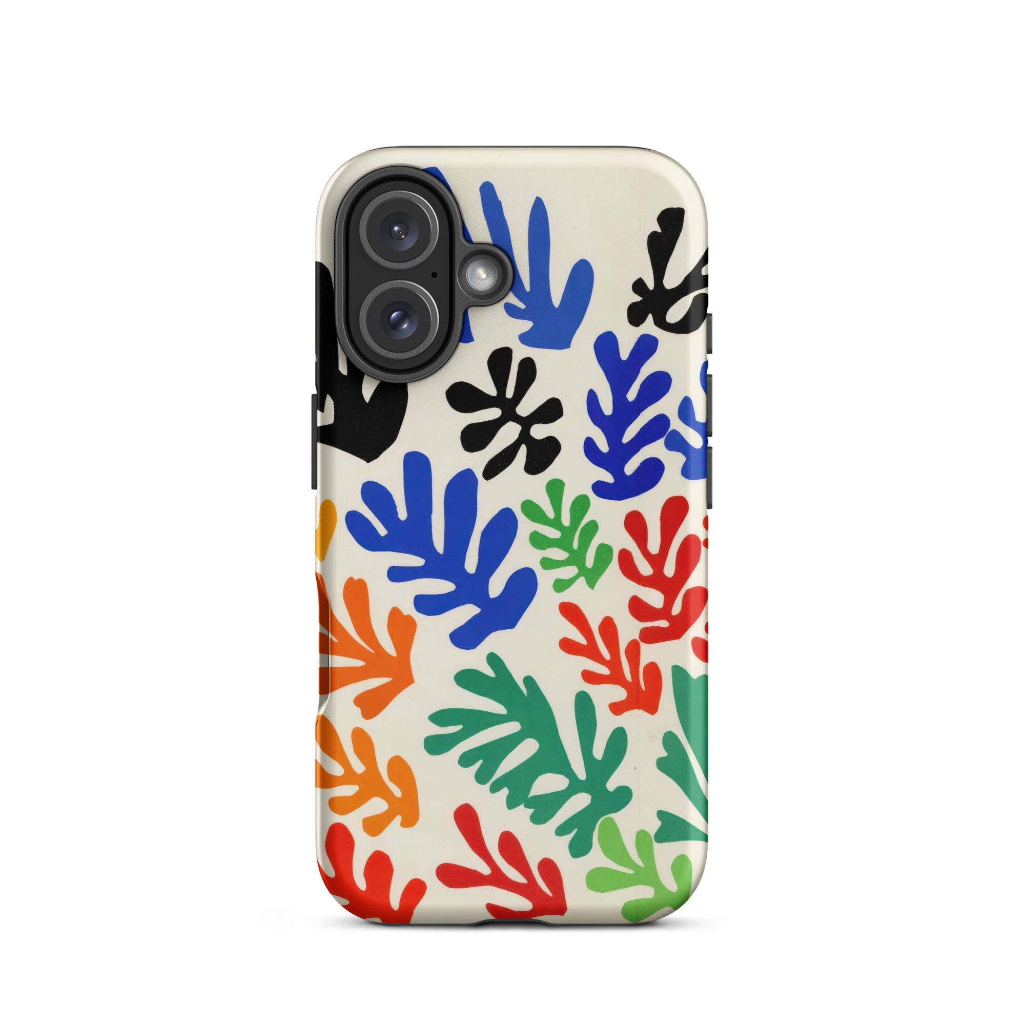 Sheaf – Henri Matisse Cutouts Iphone Case, 16 / Matte, Colorful Leaf Patterned Phone Case