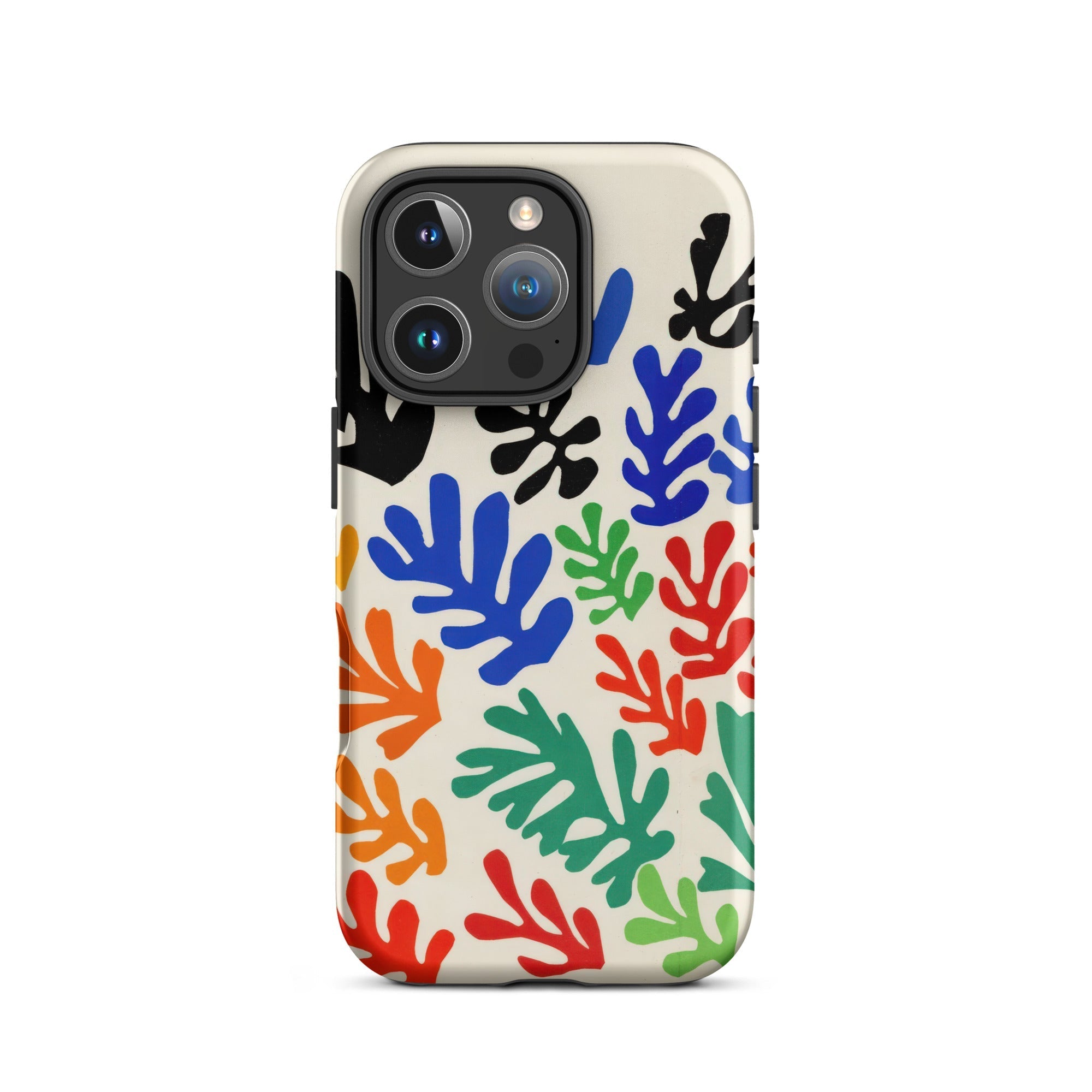 Sheaf – Henri Matisse Cutouts Iphone Case, 16 Pro / Matte, Colorful Leaf Patterned Phone Case