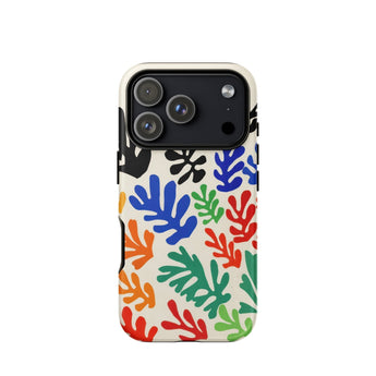Sheaf – Henri Matisse Cutouts Phone Case Iphone 17 Pro / Matte 12 Max Colorful Leaf Pattern, Artist’s Iconic Mobile Cases