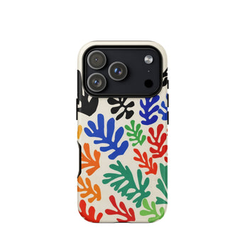 Sheaf – Henri Matisse Cutouts Phone Case Iphone 17 Pro / Matte Iphone 12 Pro Max Case Colorful Leaf Pattern Henri Matisse Sheaf, Cutouts