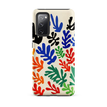 Sheaf – Henri Matisse Cutouts Phone Case Samsung Galaxy S20 Fe / Matte Vibrant Cream-colored Phone Case Adorned Bold Blue Red Henri Matisse