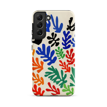 Sheaf – Henri Matisse Cutouts Phone Case Samsung Galaxy S22 Plus / Matte Vibrant Cream-colored Phone Case Adorned Bold Blue Red Henri