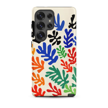Sheaf – Henri Matisse Cutouts Phone Case Samsung Galaxy S25 Ultra / Matte Vibrant Cream-colored Phone Case Adorned Bold Pattern Stylized