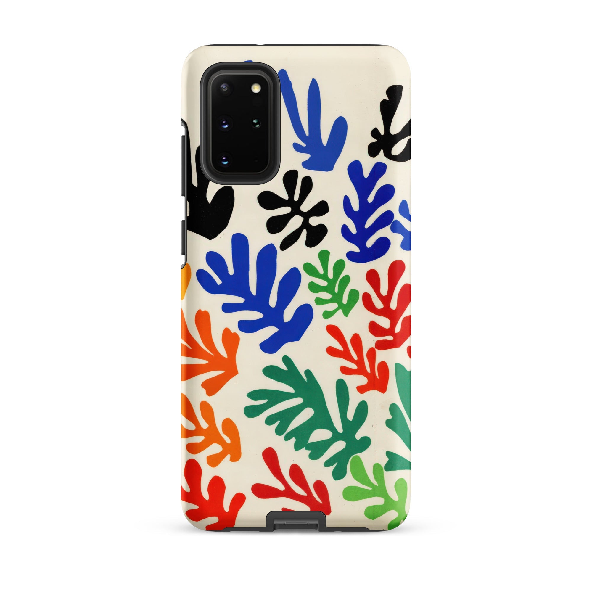Sheaf – Henri Matisse Cutouts Samsung Case, Galaxy S20 Plus / Matte, Smartphone Case Colorful Abstract Leaf Pattern