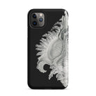Shell Ernst Haeckel Black & White Sea Life Iphone Case, 11 Pro Max / Matte, Black Phone Case Seashell Design
