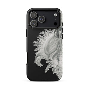 Shell - Ernst Haeckel Black & White Sea Life Iphone Case, 17 Pro Max / Matte, Mobile Phone Cases, Toby Leon