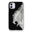 Shell - Ernst Haeckel Black & White Sea Life Iphone Case - 11 / Matte