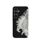 Shell Ernst Haeckel Black & White Sea Life Samsung Case, Galaxy S24 / Matte, Black Phone Case White Seashell Design
