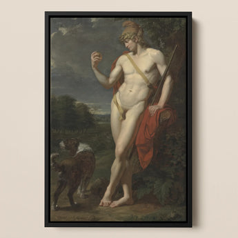 The Shepherd - Jean Baptiste Frederic Desmarais kunstprint / Canvas, 12x18’’ / 31x46cm / Zwarte lijst, Posters Prints & Visual Artwork, Toby