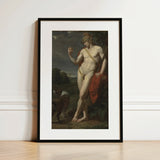 The Shepherd - Jean Baptiste Frederic Desmarais kunstprint / Canvas, 12x18’’ / 31x46cm / Zwarte lijst / Passe-partout, Posters Prints & Visual