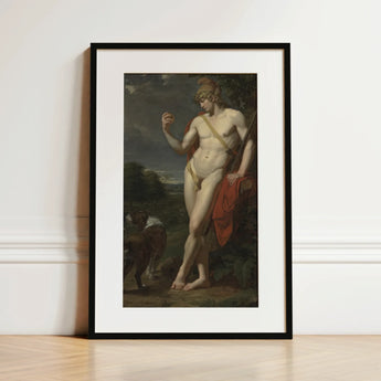 The Shepherd - Jean Baptiste Frederic Desmarais kunstprint / Canvas, 12x18’’ / 31x46cm / Zwarte lijst / Passe-partout, Posters Prints & Visual