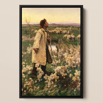 Shepherd - Ruger Donoho Art Print / Canvas, 12x18’’ / 31x46cm / Black Frame, Posters Prints & Visual Artwork, Toby Leon