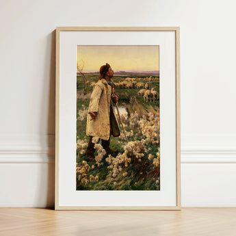 Shepherd - Ruger Donoho Art Print / Canvas, 12x18’’ / 31x46cm / Natural Frame / Matboard, Posters Prints & Visual Artwork, Toby Leon