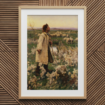Shepherd - Ruger Donoho Art Print / Canvas, 20x30’’ / 51x76cm / Natural Frame / Matboard, Posters Prints & Visual Artwork, Toby Leon