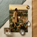 Shepherd - Ruger Donoho Art Print / Canvas Prints Vintage-style Print Shepherd Woolen Coat Amidst Cotton Fields Late 19th-century American,