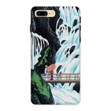 Shiragumo Waterfall - Hiroaki Takahashi Iphone Case, 8 Plus / Matte, Iphone Case Japanese-style Landscape Painting Waterfall Bridge
