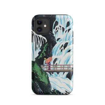 Shiragumo Waterfall - Hiroaki Takahashi Phone Case Iphone 11 / Matte Scene Shin-hanga, Mobile Cases