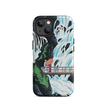Shiragumo Waterfall - Hiroaki Takahashi Phone Case Iphone 14 / Matte Iphone Case Japanese Art Hiroaki Takahashi Shin-hanga, Shin-hanga