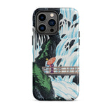 Shiragumo Waterfall - Hiroaki Takahashi Phone Case Iphone 14 Pro Max / Matte Phone Case Waterfall Scene Hiroaki Takahashi Shin-hanga,