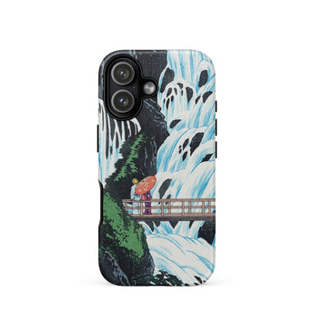 Shiragumo Waterfall - Hiroaki Takahashi Phone Case Iphone 17 / Matte Iphone 12 Case Waterfall Design Black White Watercolor Hiroaki