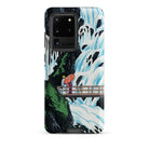 Shiragumo Waterfall Hiroaki Takahashi Samsung Case, Galaxy S20 Ultra / Matte, Smartphone Case Japanese Style Painting Two People Umbrella