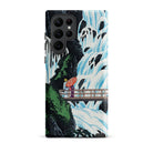 Shiragumo Waterfall Hiroaki Takahashi Samsung Case, Galaxy S22 Ultra / Matte, Phone Case Japanese Style Painting Two Figures Bridge