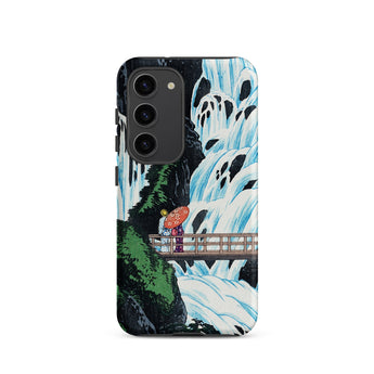 Shiragumo Waterfall - Hiroaki Takahashi Samsung Case, Galaxy S23 / Matte, Smartphone Case Traditional Japanese Landscape Painting